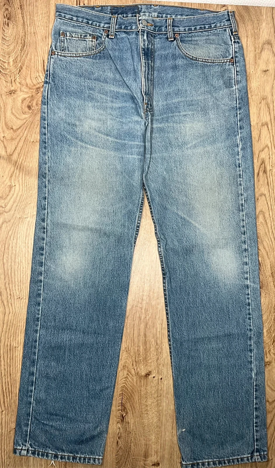 Jean Levi's 505 Coupe Regular W38 L34 Vintage 100% Coton Bleu DélavéLvh 245 – photo 2
